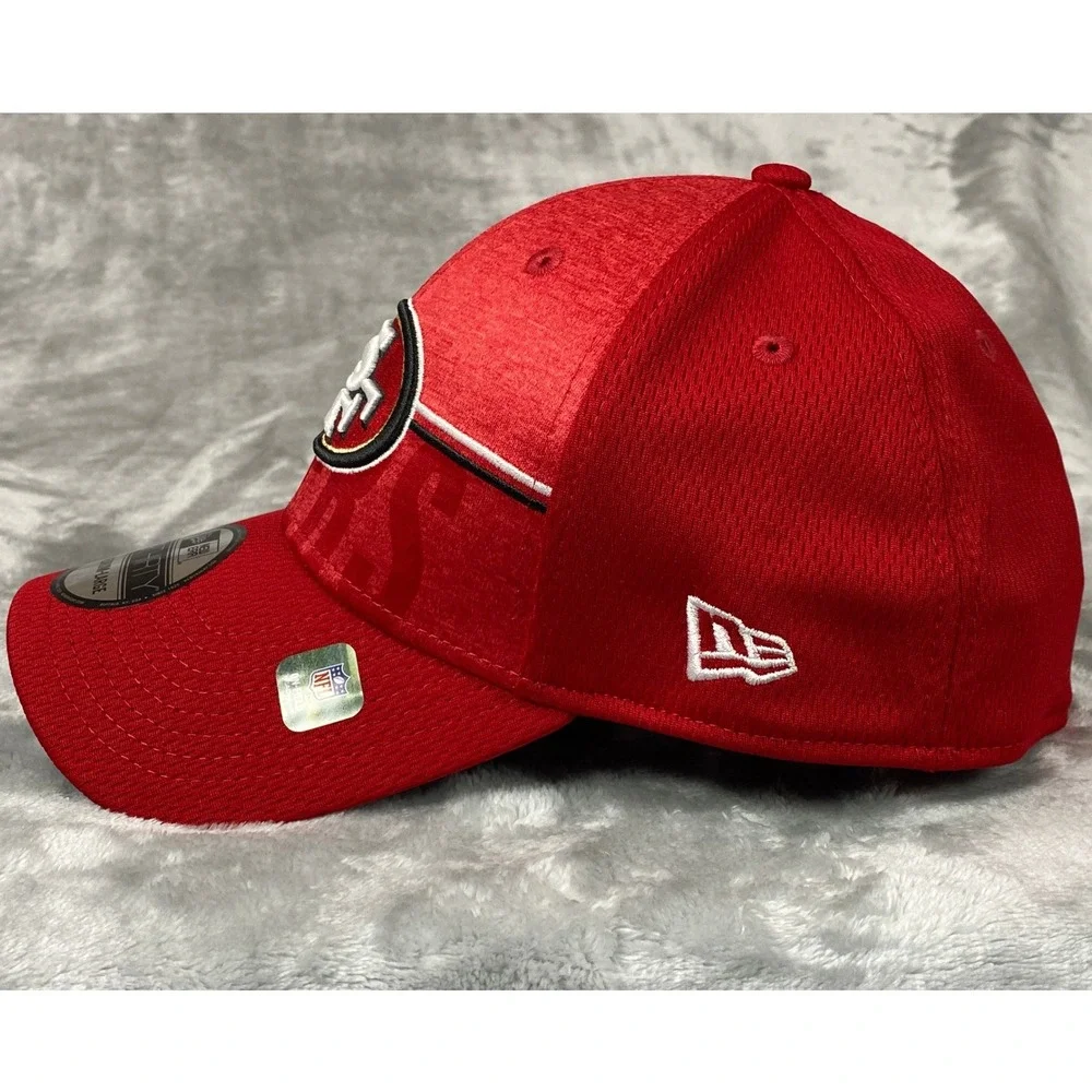 NewEra San Francisco 49ers Hat Men M/L Scarlet Red 39THIRTY NFL Stretch-Fit 2023
